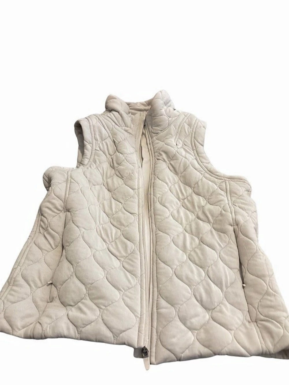 Kirkland Quilted Vest in Cream Like New